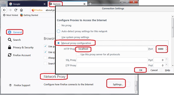 Set Up Firefox for JMeter Proxy Server