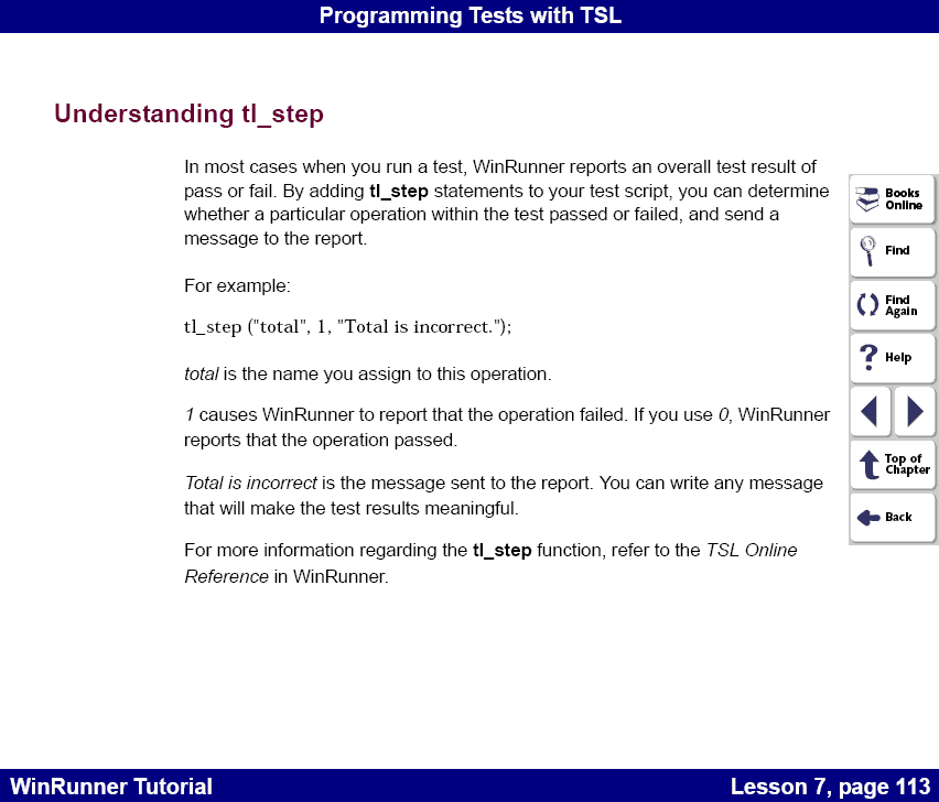 Understanding tl_step statements
