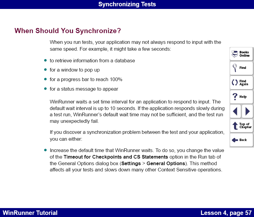 When Should You Synchronize