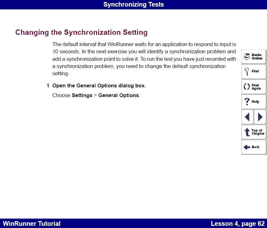 Changing the Synchronization Setting