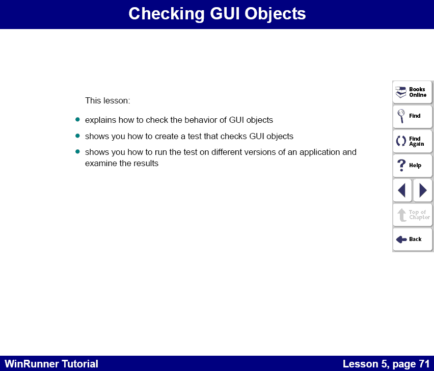 Lesson 5 - Checking GUI Objects
